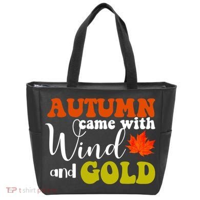 Autumn Came With Wind And Gold Tote Bag
