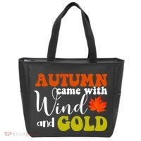 Autumn Came With Wind And Gold Tote Bag thumb 0