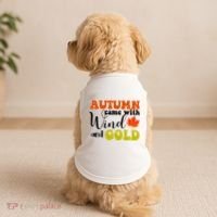 Autumn Came With Wind And Gold Doggie Tank thumb 2