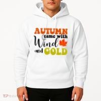 Autumn Came With Wind And Gold Hoodie thumb 2
