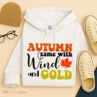 Autumn Came With Wind And Gold Hoodie thumb 4