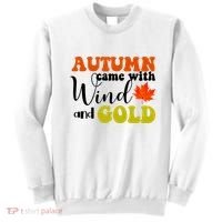 Autumn Came With Wind And Gold Sweatshirt thumb 0