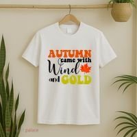 Autumn Came With Wind And Gold T-Shirt thumb 2