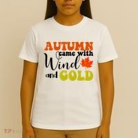 Autumn Came With Wind And Gold T-Shirt thumb 4