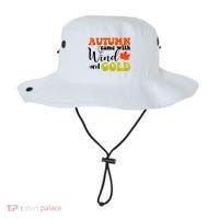 Autumn Came With Wind And Gold Bucket Hat thumb 0