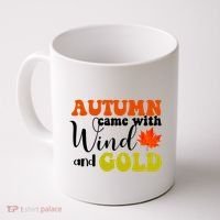 Autumn Came With Wind And Gold Coffee Mug thumb 0