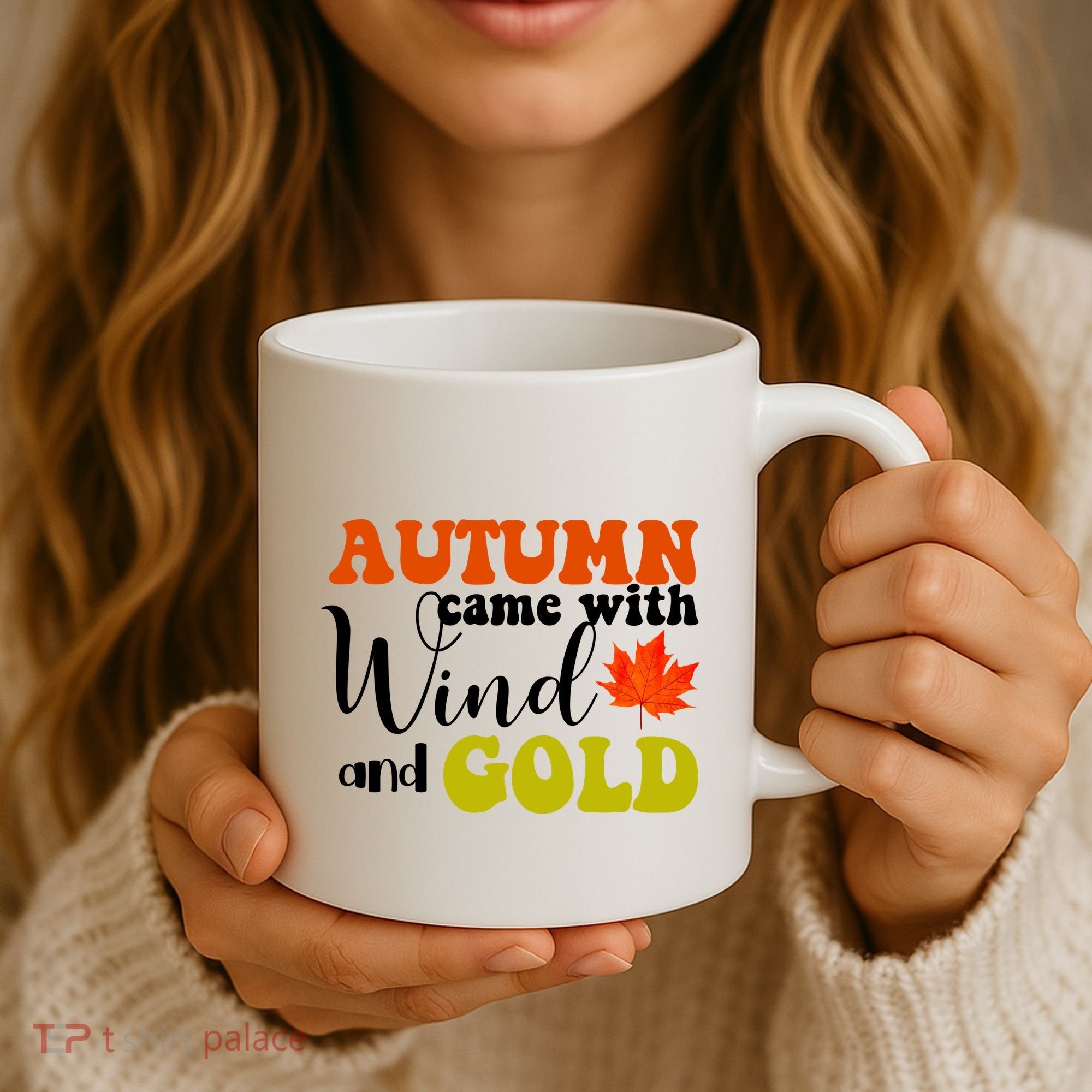 Autumn Came With Wind And Gold Coffee Mug