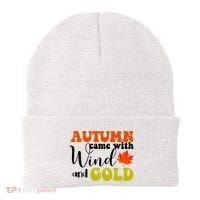 Autumn Came With Wind And Gold Beanie thumb 0