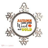 Autumn Came With Wind And Gold Ornament thumb 0