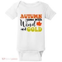 Autumn Came With Wind And Gold Baby Bodysuit thumb 0
