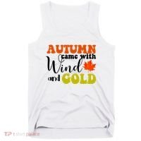 Autumn Came With Wind And Gold Tank Top thumb 0