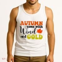 Autumn Came With Wind And Gold Tank Top thumb 3