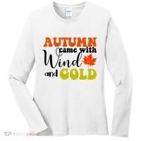 Autumn Came With Wind And Gold Women's Long Sleeve Shirt thumb 0