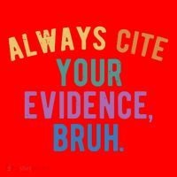 Always Cite Your Evidence Bruh Funny English Teacher Santa Hat thumb 1