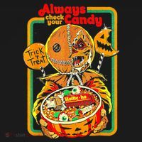 Always Check Your Candy Trick Or Treat Funny Halloween Women's Hoodie thumb 2