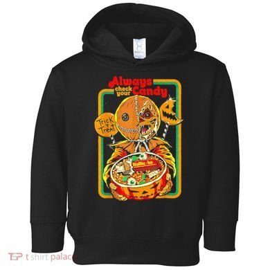 Always Check Your Candy Trick Or Treat Funny Halloween Toddler Hoodie