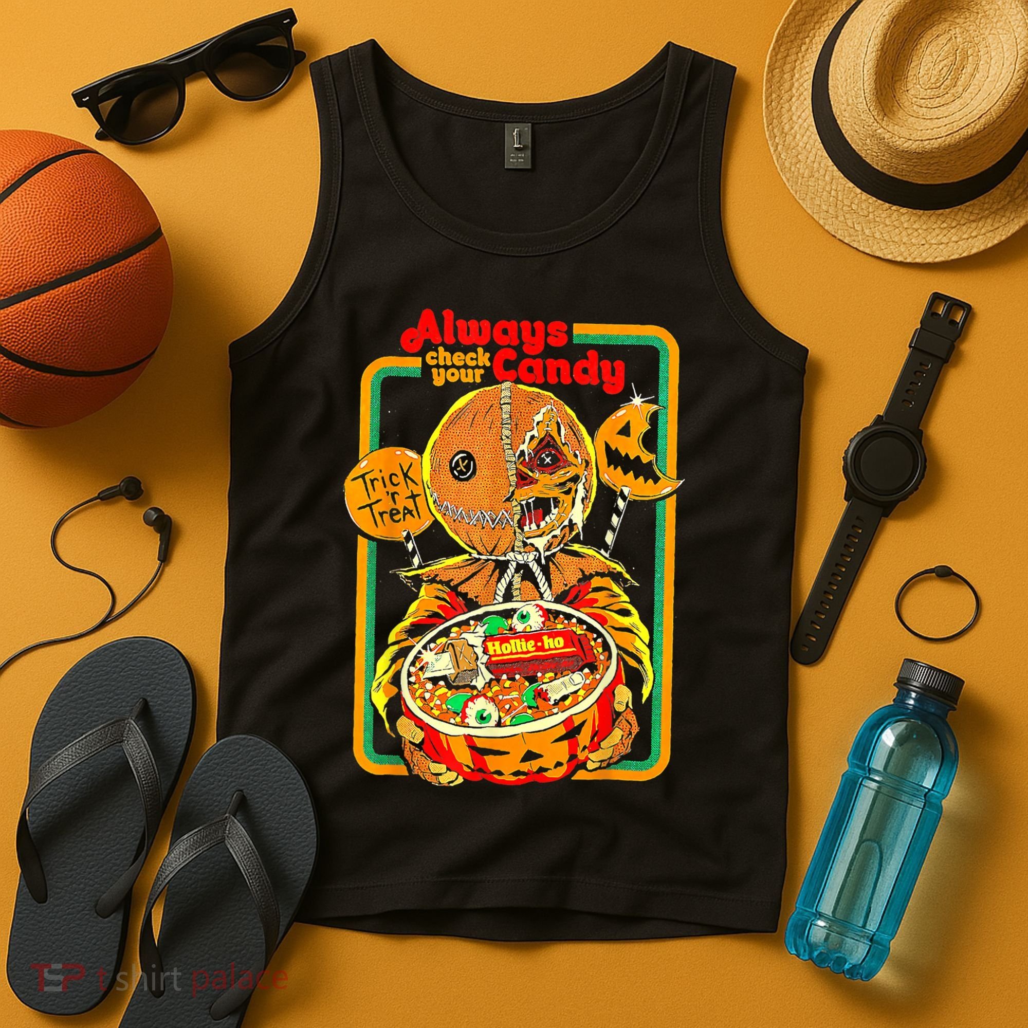 Always Check Your Candy Trick Or Treat Funny Halloween Tank Top