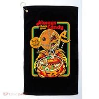 Always Check Your Candy Trick Or Treat Funny Halloween Golf Towel thumb 0