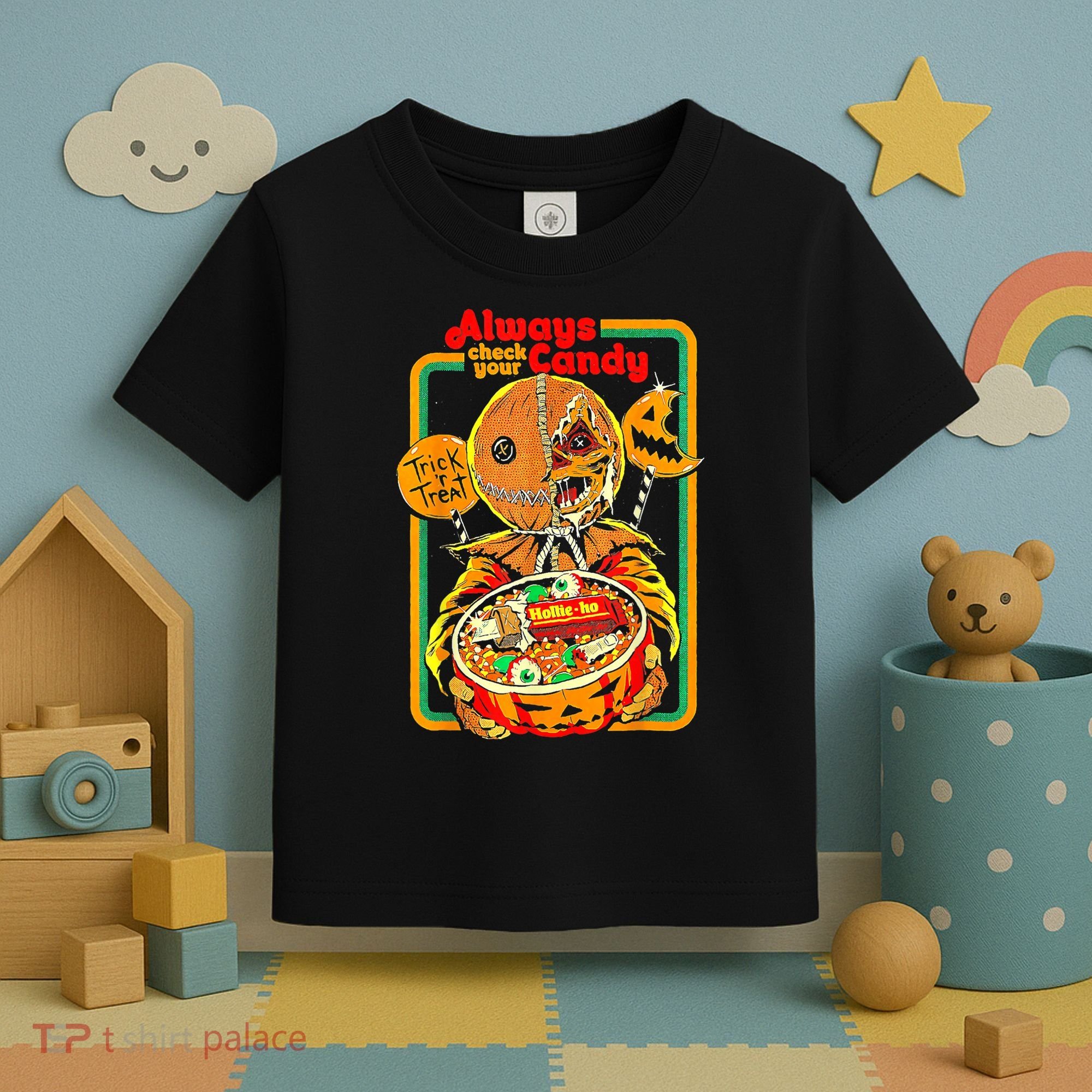 Always Check Your Candy Trick Or Treat Funny Halloween Toddler T-Shirt