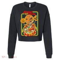 Always Check Your Candy Trick Or Treat Funny Halloween Cropped Pullover Crew thumb 0