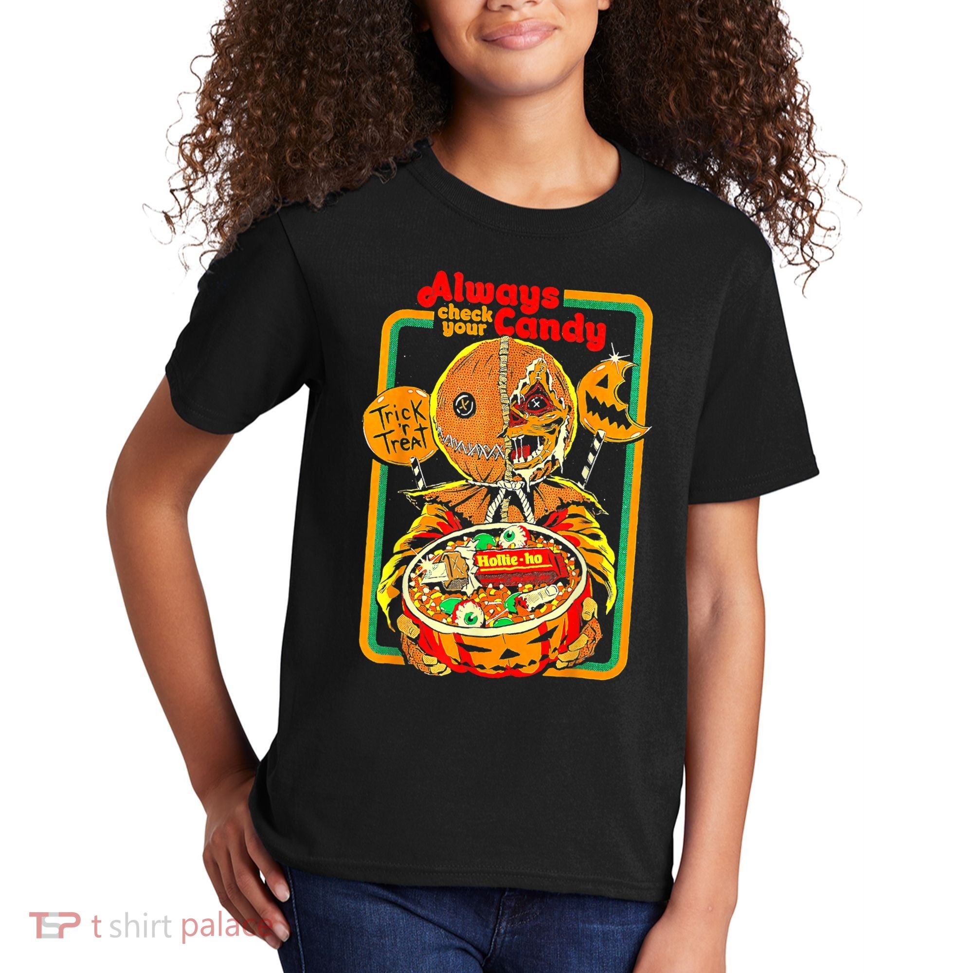 Always Check Your Candy Trick Or Treat Funny Halloween Kids T-Shirt