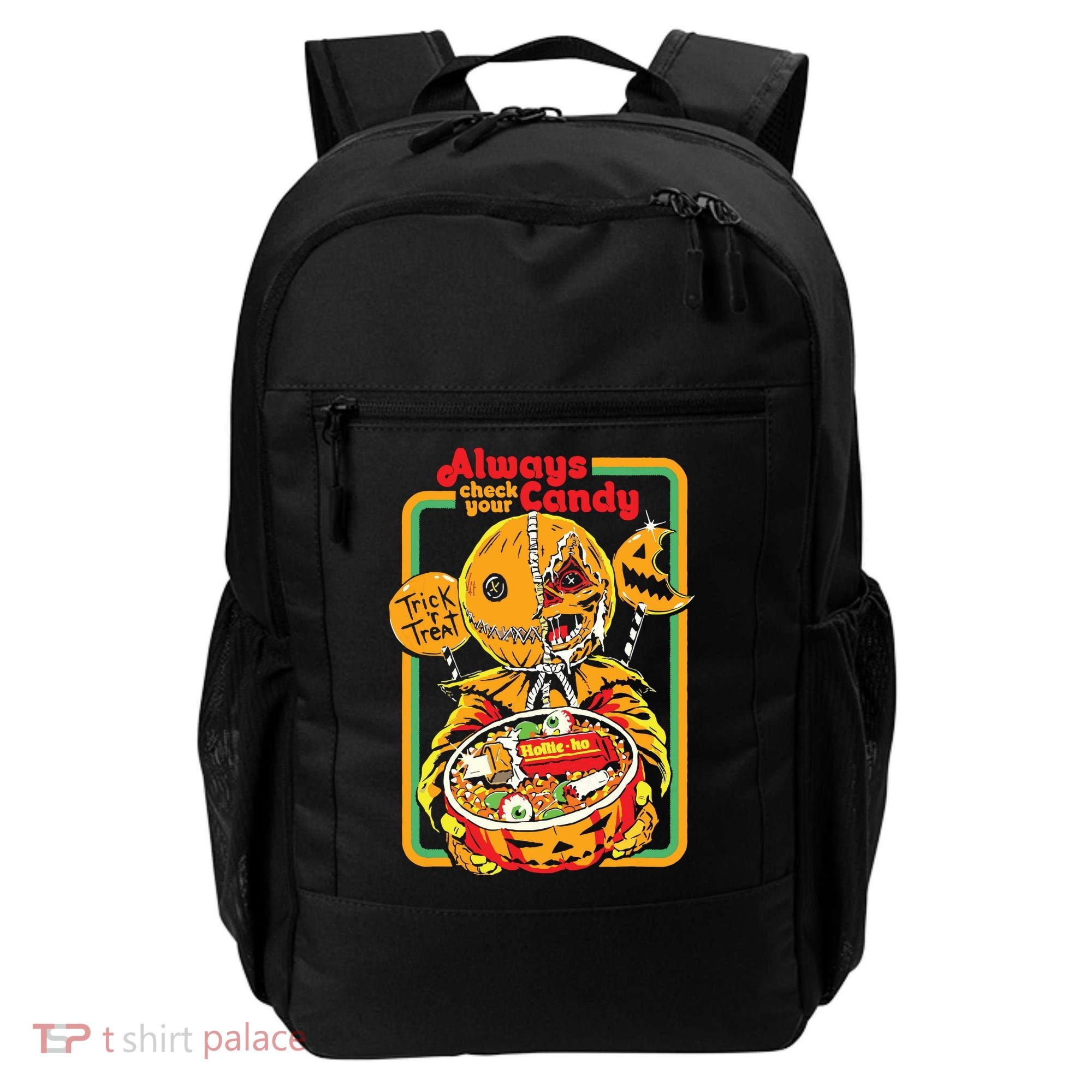 Always Check Your Candy Trick Or Treat, Funny Halloween Backpack
