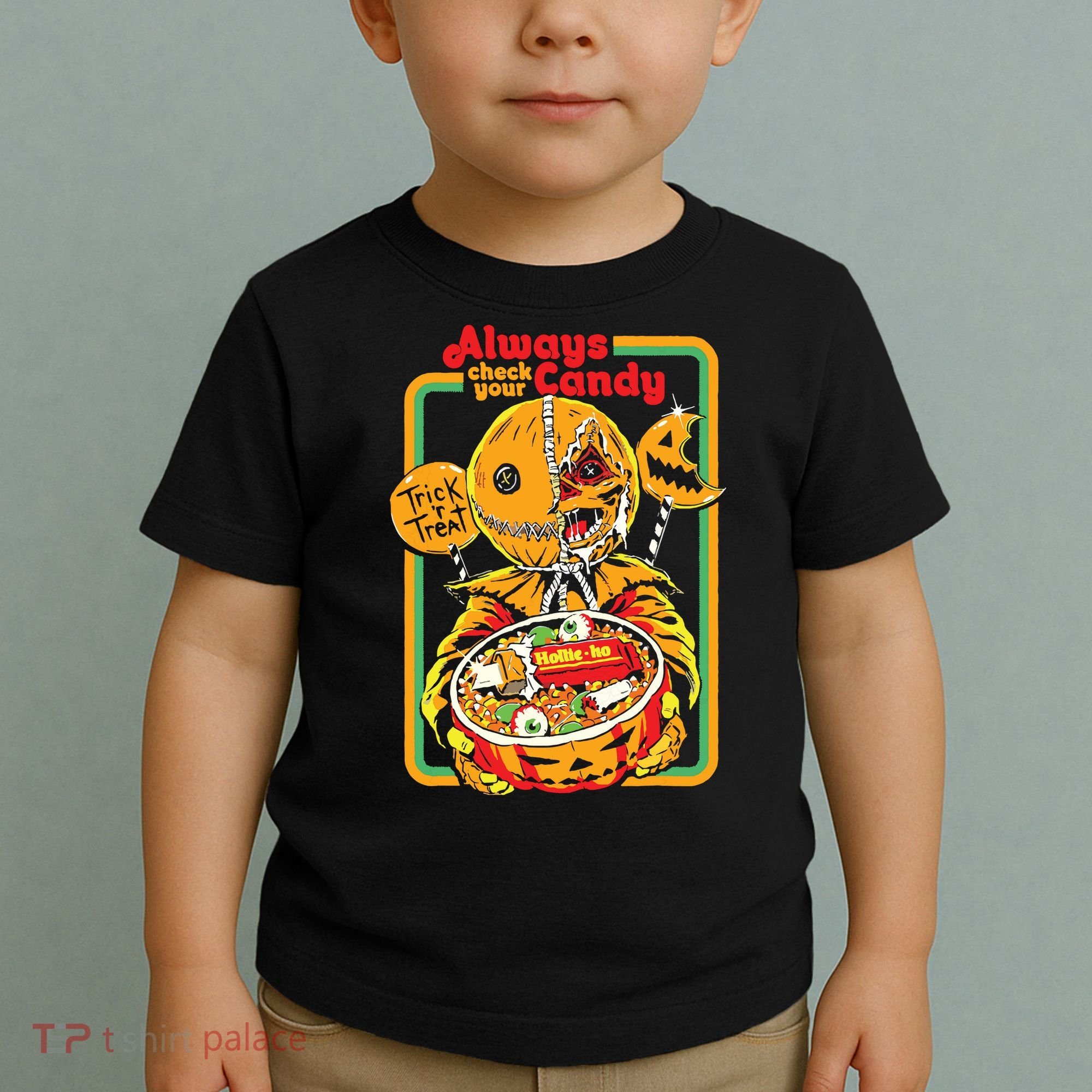 Always Check Your Candy Trick Or Treat, Funny Halloween Toddler T-Shirt