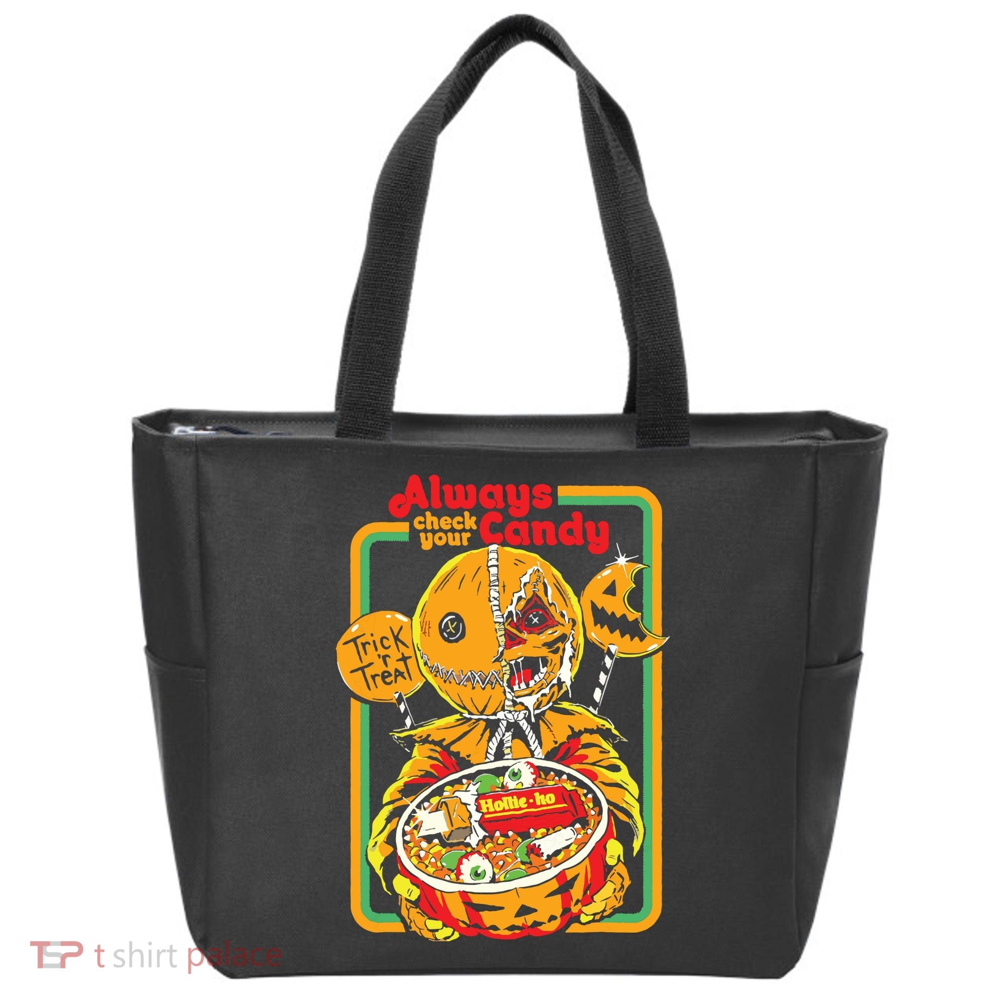 Always Check Your Candy Trick Or Treat, Funny Halloween Tote Bag