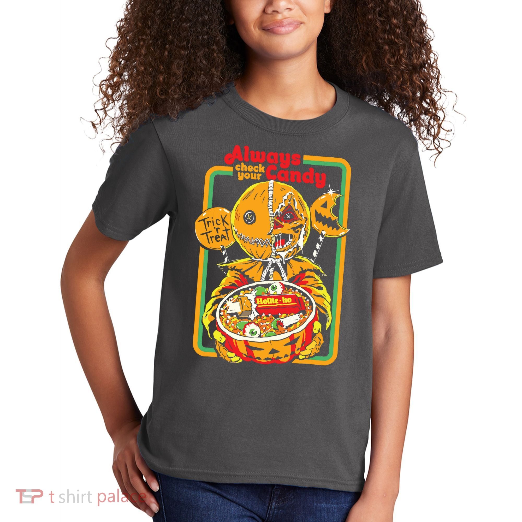 Always Check Your Candy Trick Or Treat, Funny Halloween Kids T-Shirt