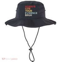 Always Cite Your Evidence Bruh Funny Retro English Teacher Bucket Hat thumb 0