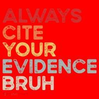 Always Cite Your Evidence Bruh Funny Retro English Teacher Santa Hat thumb 1