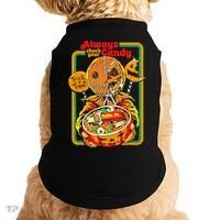 Always Check Your Candy Trick Or Treat, Funny Halloween Tee Doggie Tank thumb 0