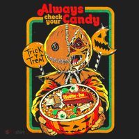 Always Check Your Candy Trick Or Treat, Funny Halloween Tee Beanie thumb 2