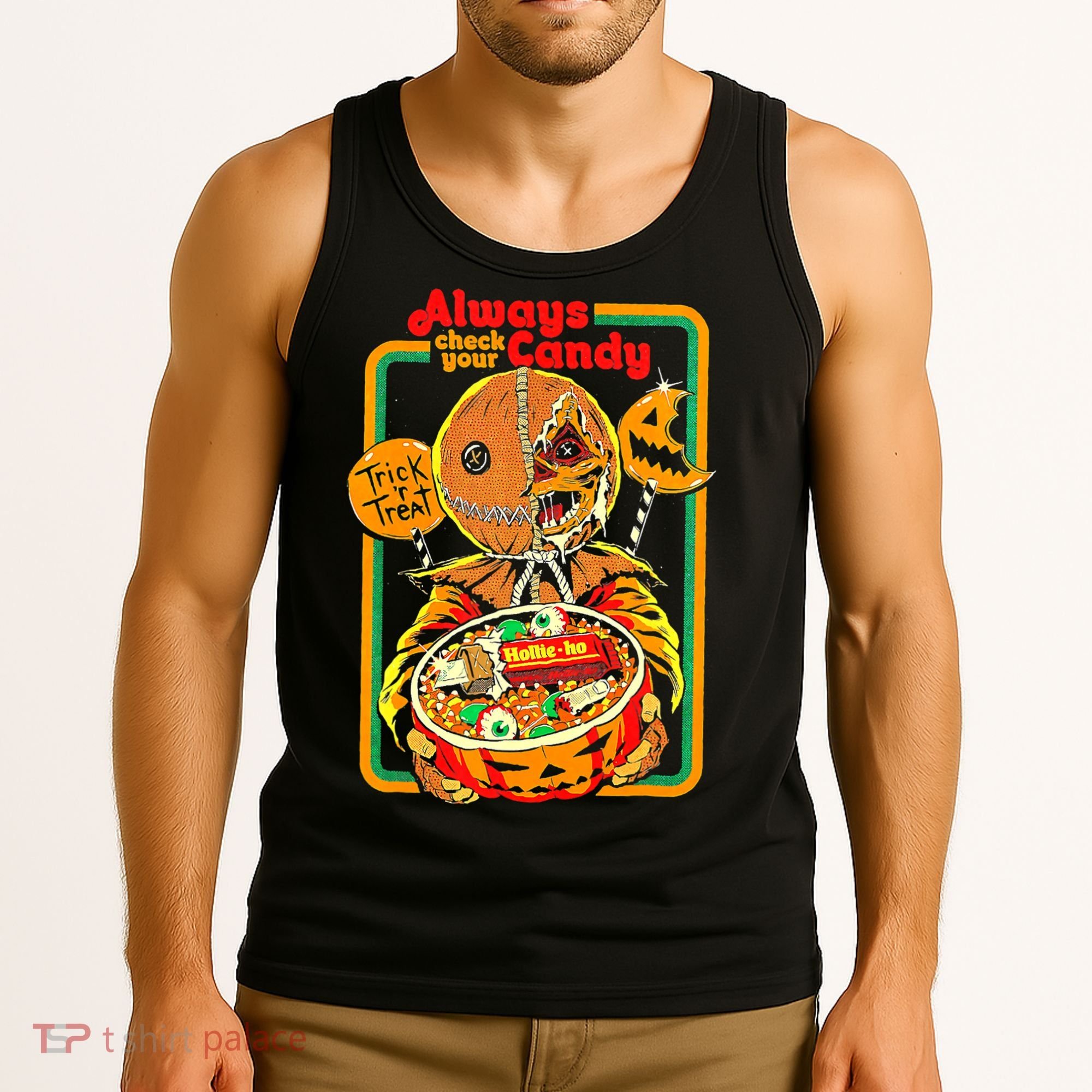 Always Check Your Candy Trick Or Treat, Funny Halloween Tee Tank Top