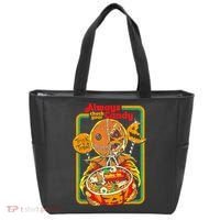 Always Check Your Candy Trick Or Treat, Funny Halloween Tee Tote Bag thumb 0