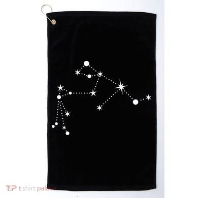Aquarius Constellation Zodiac Golf Towel