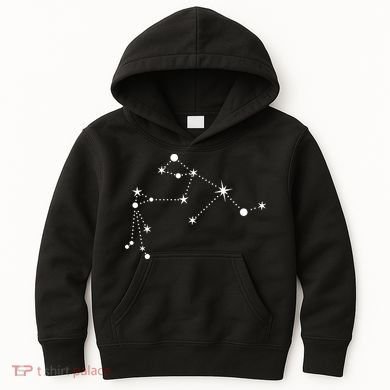 Aquarius Constellation Zodiac Kids Hoodie