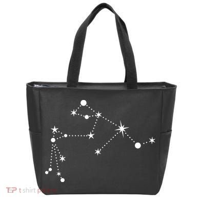 Aquarius Constellation Zodiac Tote Bag