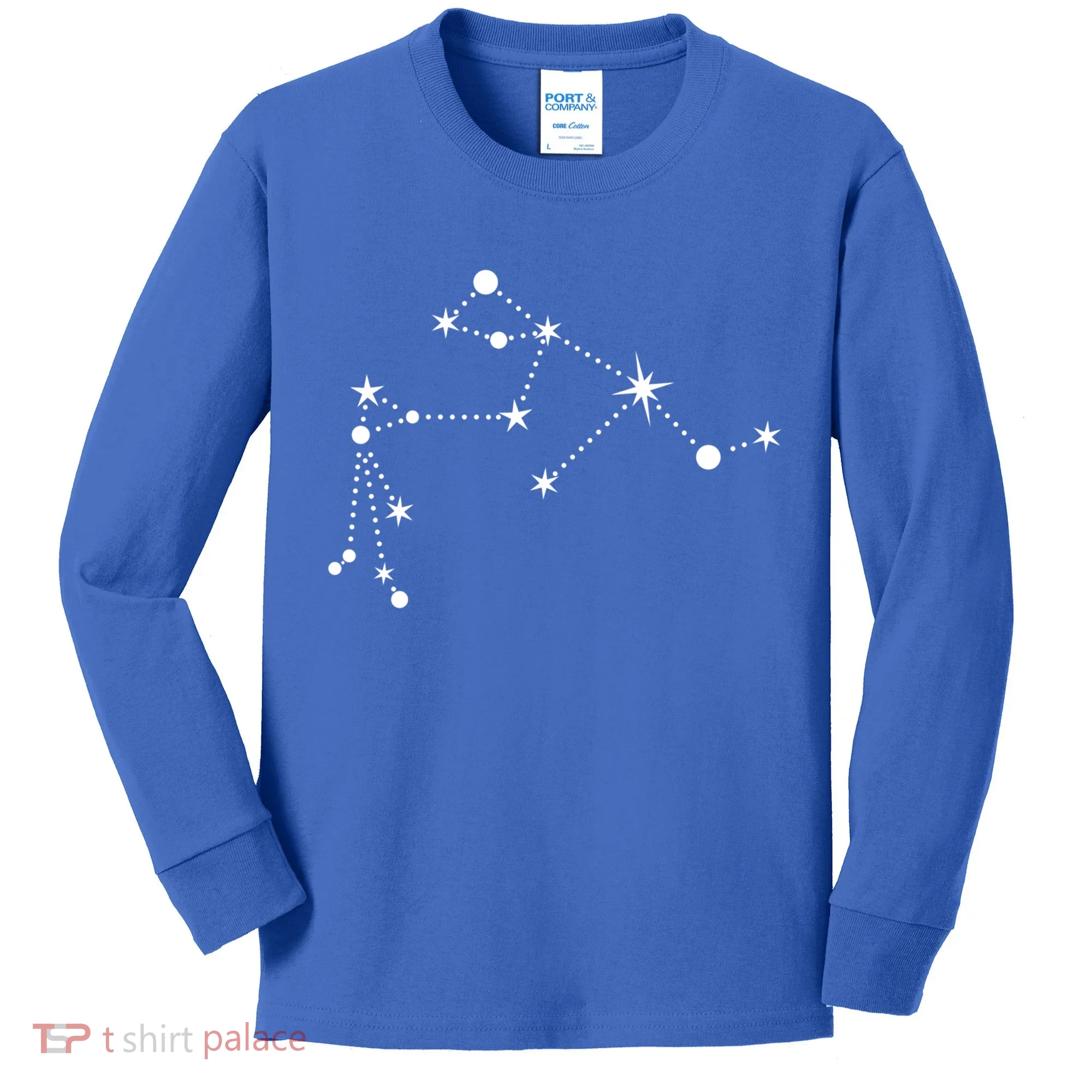 Aquarius Constellation Zodiac Gift Kids Long Sleeve Shirt