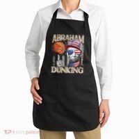 Abraham Dunking Abe Lincoln Basketball Patriotic 4th of July Apron thumb 2