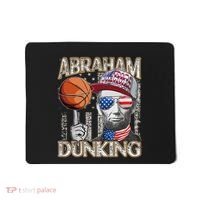 Abraham Dunking Abe Lincoln Basketball Patriotic 4th of July Mousepad thumb 0