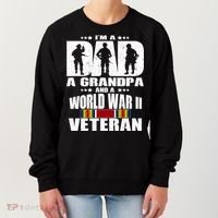 A Dad A Grandpa And A World War 2 Veteran Gift Women's Sweatshirt thumb 0