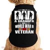 A Dad A Grandpa And A World War 2 Veteran Gift Doggie Tank thumb 0