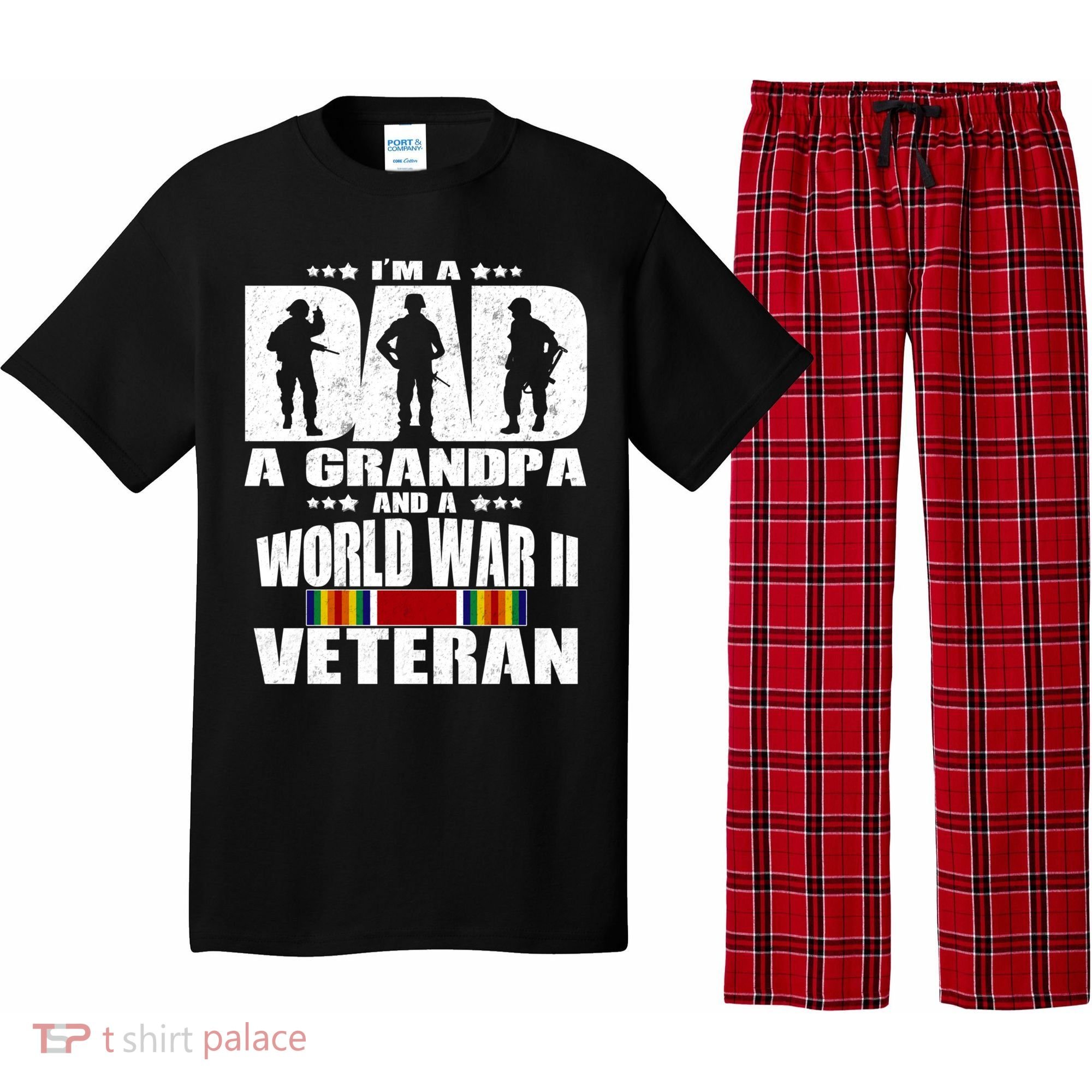 A Dad A Grandpa And A World War 2 Veteran Gift Pajama Set