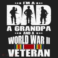 A Dad A Grandpa And A World War 2 Veteran Gift Hat thumb 2