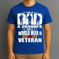 A Dad A Grandpa And A World War 2 Veteran Gift T-Shirt thumb 3