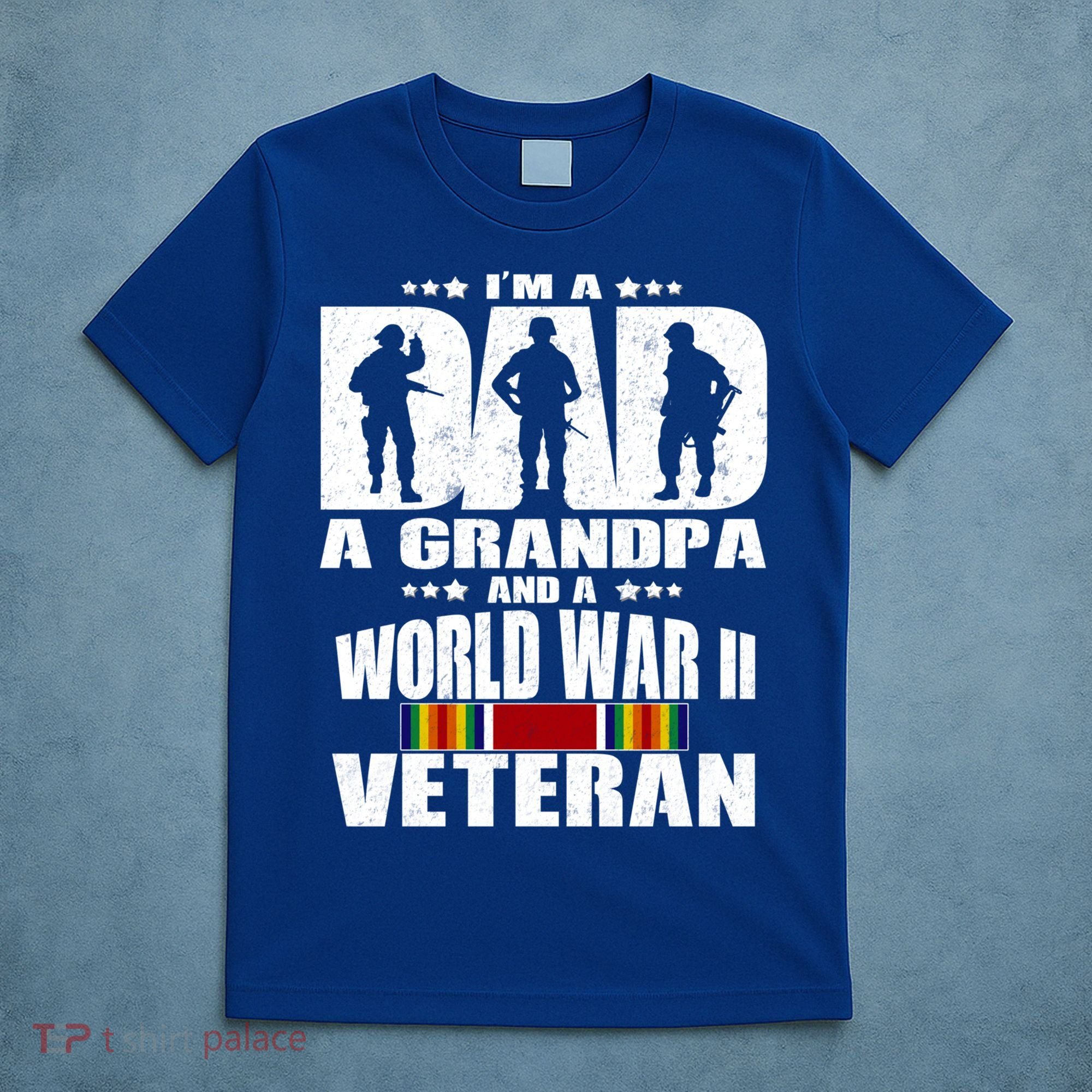 A Dad A Grandpa And A World War 2 Veteran Gift T-Shirt