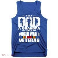 A Dad A Grandpa And A World War 2 Veteran Gift Tank Top thumb 0