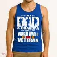 A Dad A Grandpa And A World War 2 Veteran Gift Tank Top thumb 3