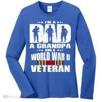 A Dad A Grandpa And A World War 2 Veteran Gift Women's Long Sleeve Shirt thumb 0
